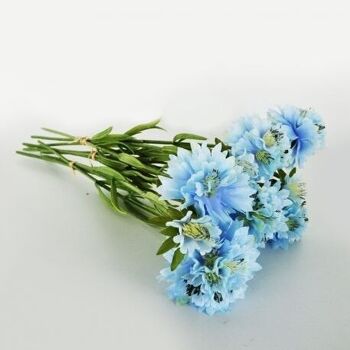 Arrangements floraux - Scabiosa bleue - Fleurs artificielles 2