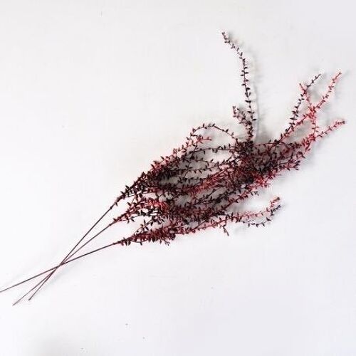 Branche de feuillage bordeaux - 88cm - Fleurs artificielles