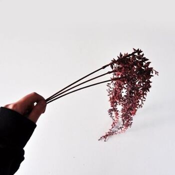 Branche de feuillage bordeaux - 88cm - Fleurs artificielles 4
