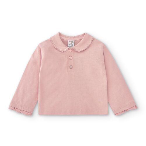Baby's pink Polo shirt CAMIGOSA