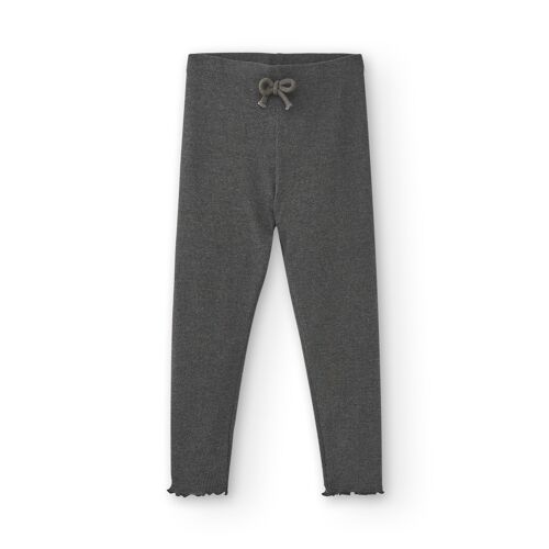 Girl's anthracite-grey leggings ENALE