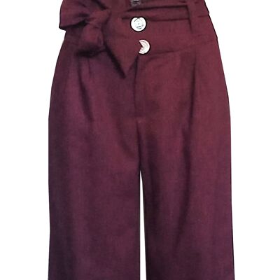 Heather burgundy LULU trousers