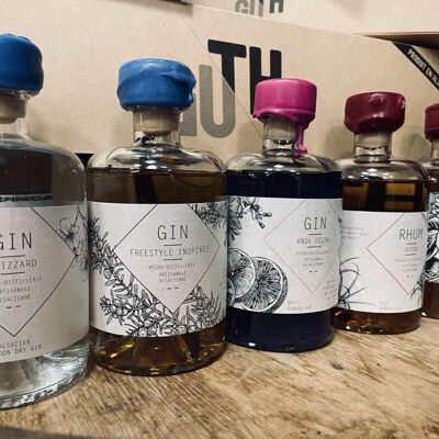 Gin and Rum distillery discovery box