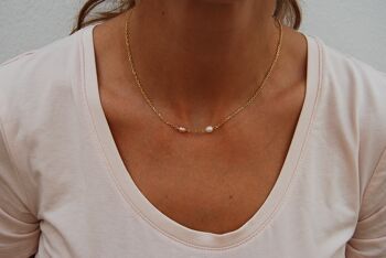 Collier en argent sterling avec perles. 3