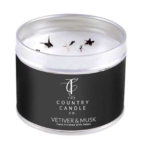 Pastels - Vetiver & Musk Tin Candle