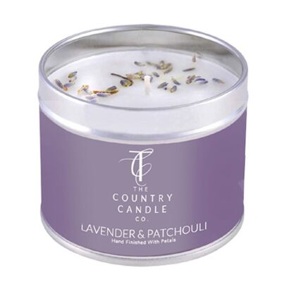 Pastelli - Candela in latta alla lavanda e patchouli