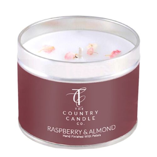 Pastels - Raspberry & Almond Tin Candle