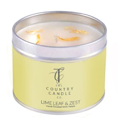 Pastels - Lime Leaf & Zest Tin Candle