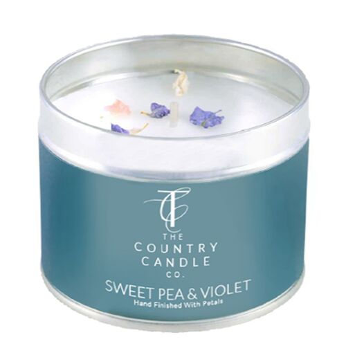 Pastels - Sweet Pea & Violet Tin Candle