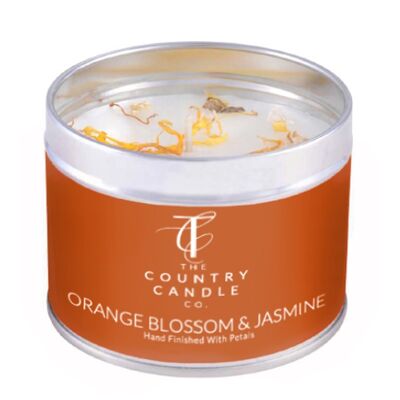 Pastels - Orange Blossom & Jasmine Tin Candle