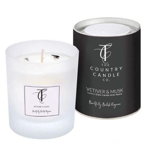Pastels - Vetiver & Musk 30cl Glass Candle