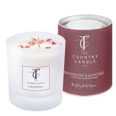 Pastels - Raspberry & Almond 30cl Glass Candle