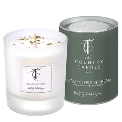 Pastels - Eucalyptus & Verbena 30cl Glass Candle