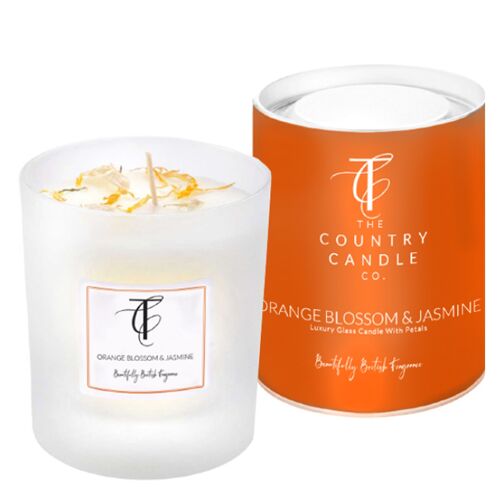 Pastels - Orange Blossom & Jasmine 30cl Glass Candle