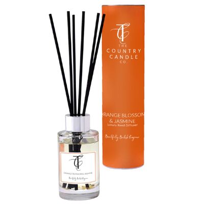 Pastellfarben – Orangenblüte und Jasmin, 100 ml Rattanstäbchen-Diffusor