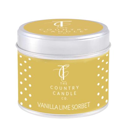 Quintessentials - Vanilla Lime Sorbet Tin Candle