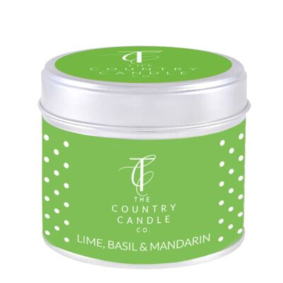 Quintessentials - Candela in latta lime, basilico e mandarino