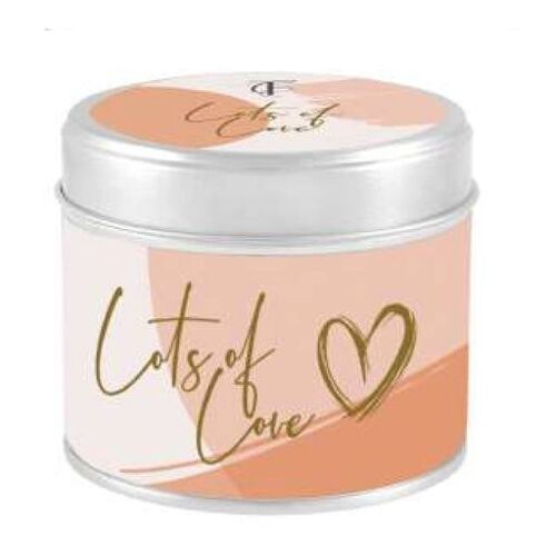 Sentiments - Lots of Love Tin Candle