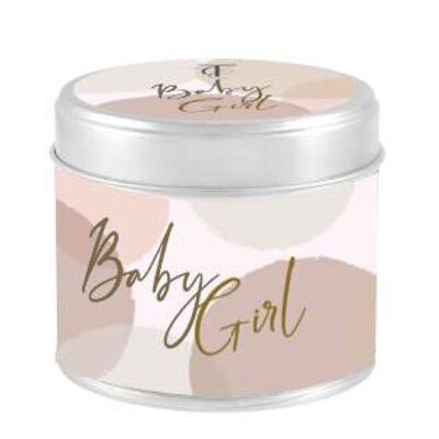 Sentiments - Baby Girl Tin Candle