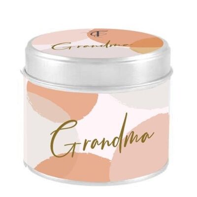 Sentiments - Grandma Tin Candle