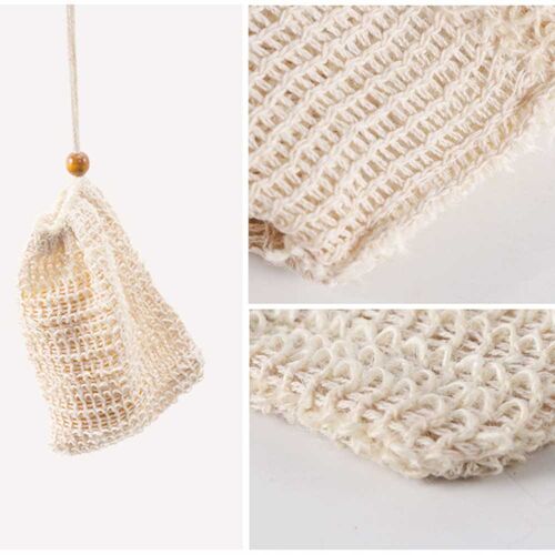 Organic Sisal Jute Soap Saver Pouch