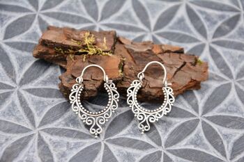 Boucles d'oreilles créoles indiennes | ornements en filigrane 3