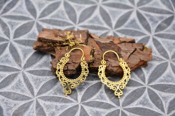 Boucles d'oreilles créoles indiennes | ornements en filigrane 4