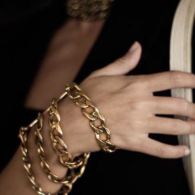 Tetra-Armband Gold