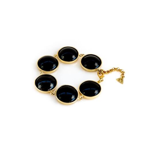 Hecate Bracelet-Gold - Black Onyx