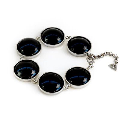 Bracciale Hecate-Argento - Onice Nero