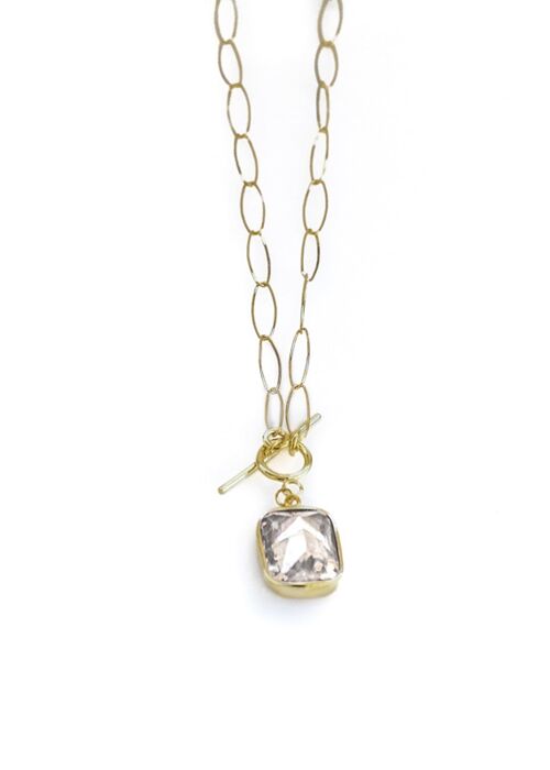 Empress Necklace-Gold - White