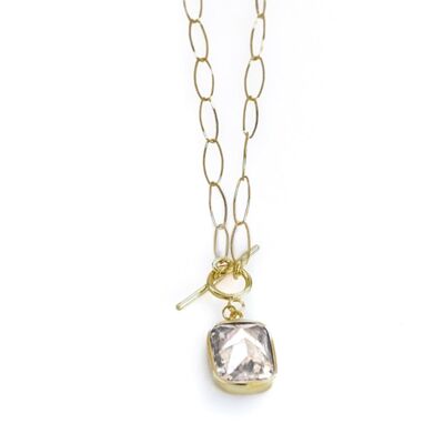 Empress Necklace-Gold - White