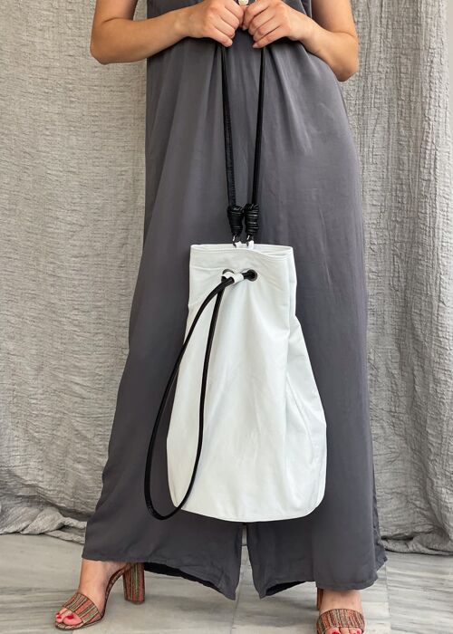 Navaris Handmade Bag White