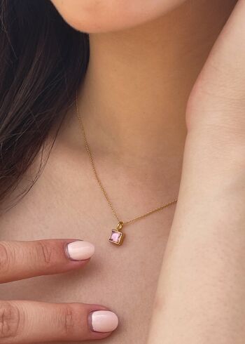 Collier Juno Or - Rose