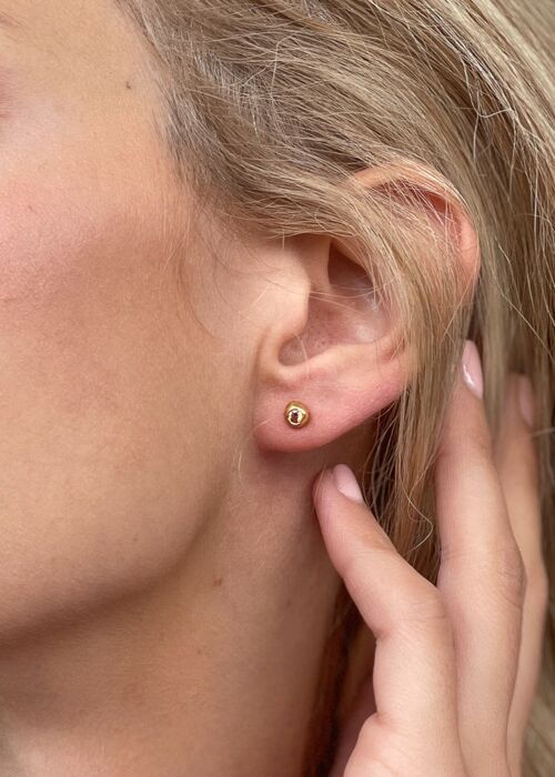Astrid Large Earrings Gold - Honey