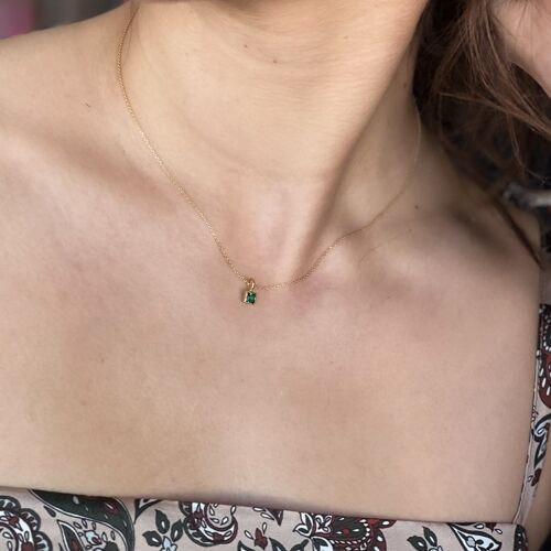 Juno Small Necklace Gold - Black