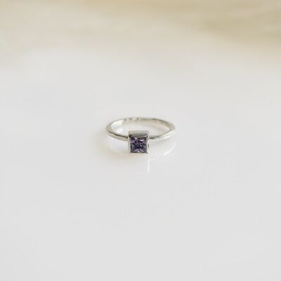 Juno Ring Silver - Lilac