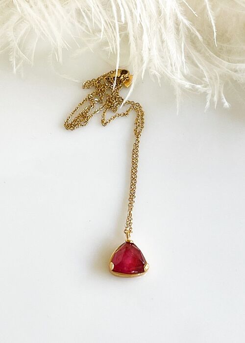 Briona Handmade Necklace - Ruby