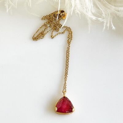 Briona Handmade Necklace - Ruby