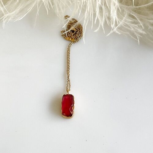 Carina Handmade Necklace - Ruby