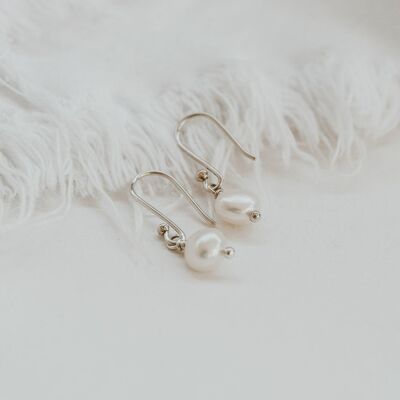 Paar handgefertigte Ohrringe - Silber