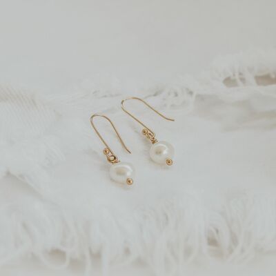 Couple Handmade Earrings - Gold