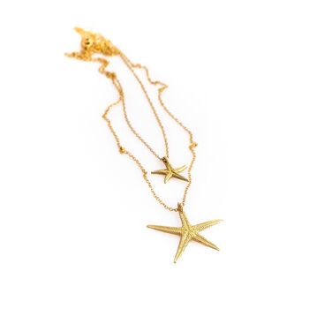 Collier étoile de mer2-doré 2