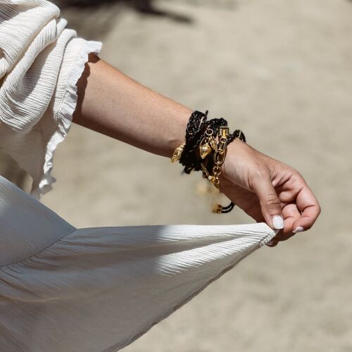 Samsara Bracelet-Gold - Black