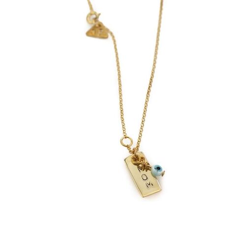 Mom Necklace-Gold