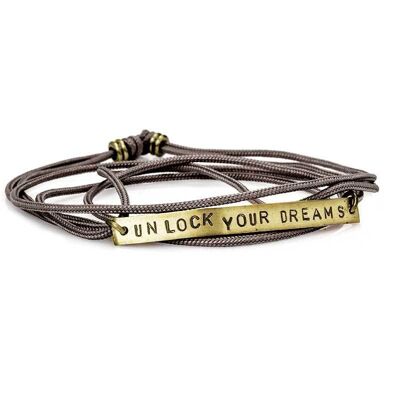 Unlock Bracelet - Gold-Gray