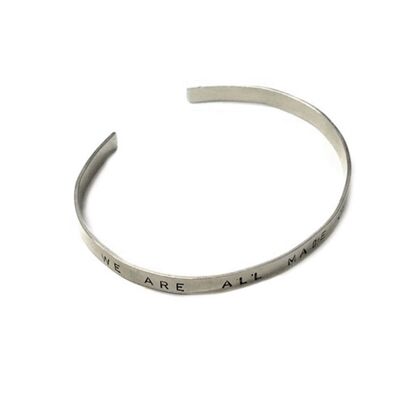 Bracciale Citazione Rotonda-Argento - Argento Sterling Placcato