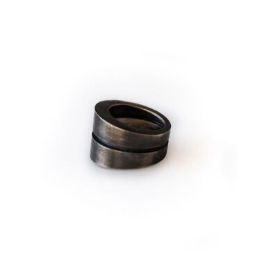Maguire Ring-Black - Ruthenium-Plated Brass