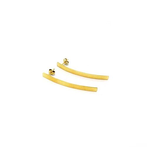 Rails Big Earrings - Gold