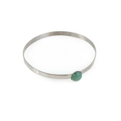 Pulsera Odette - Plata-Aventurina Verde